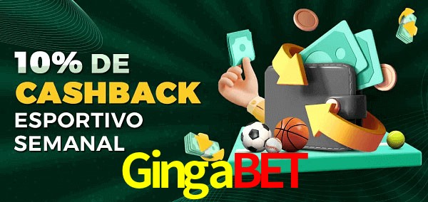 10% de bônus de cashback na Gingabet