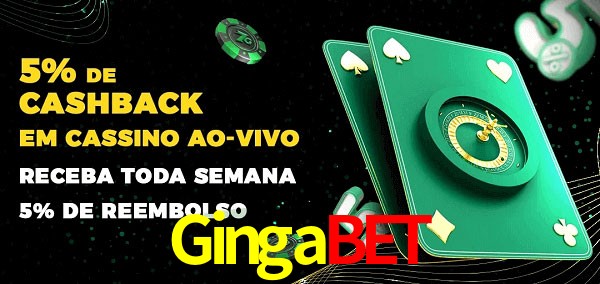 Promoções do cassino ao Vivo Gingabet